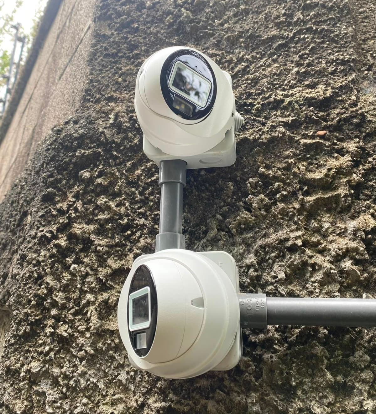 Cámara CCTV instalada